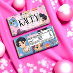 Demon hunters personalised chocolate bar
