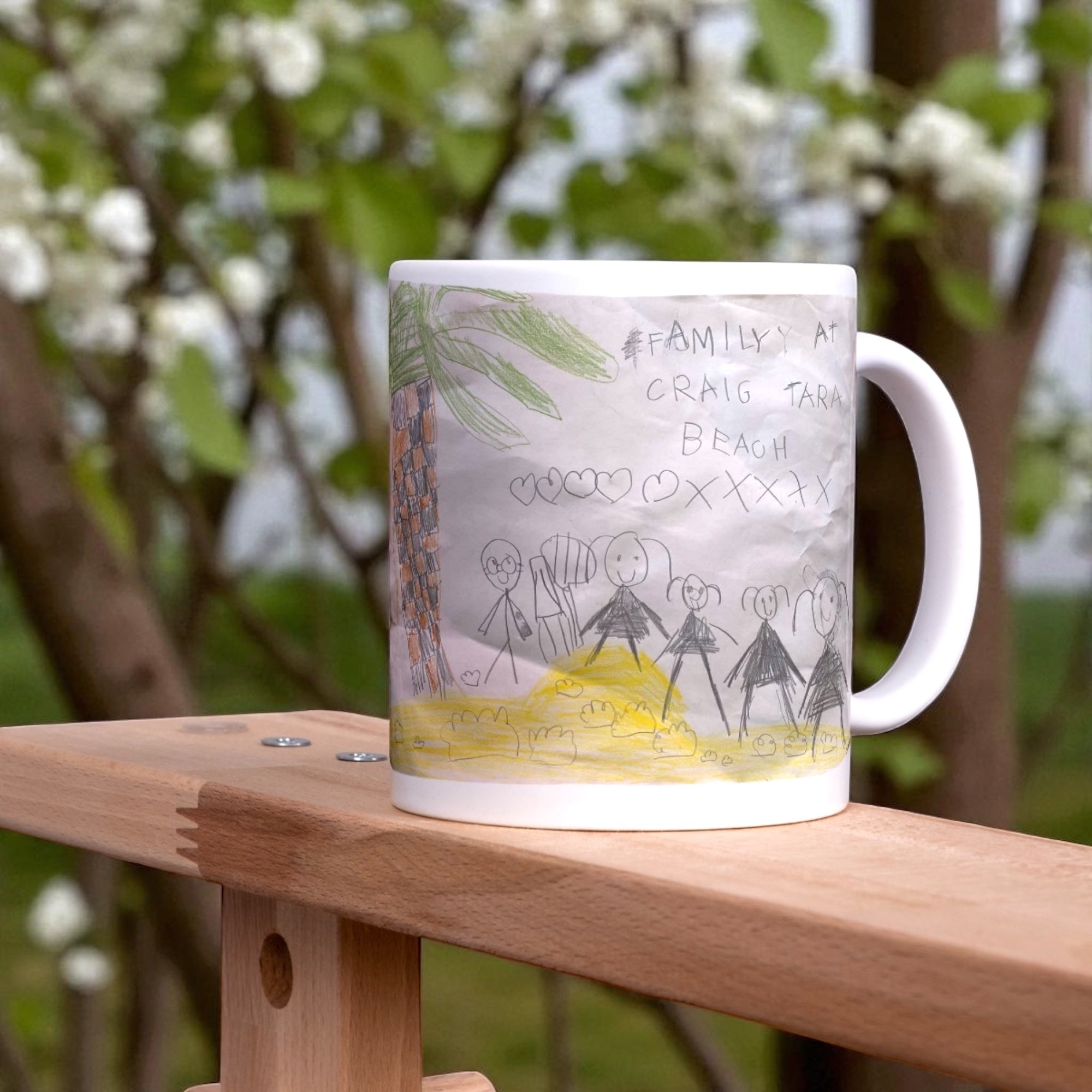 Drawing upload mug