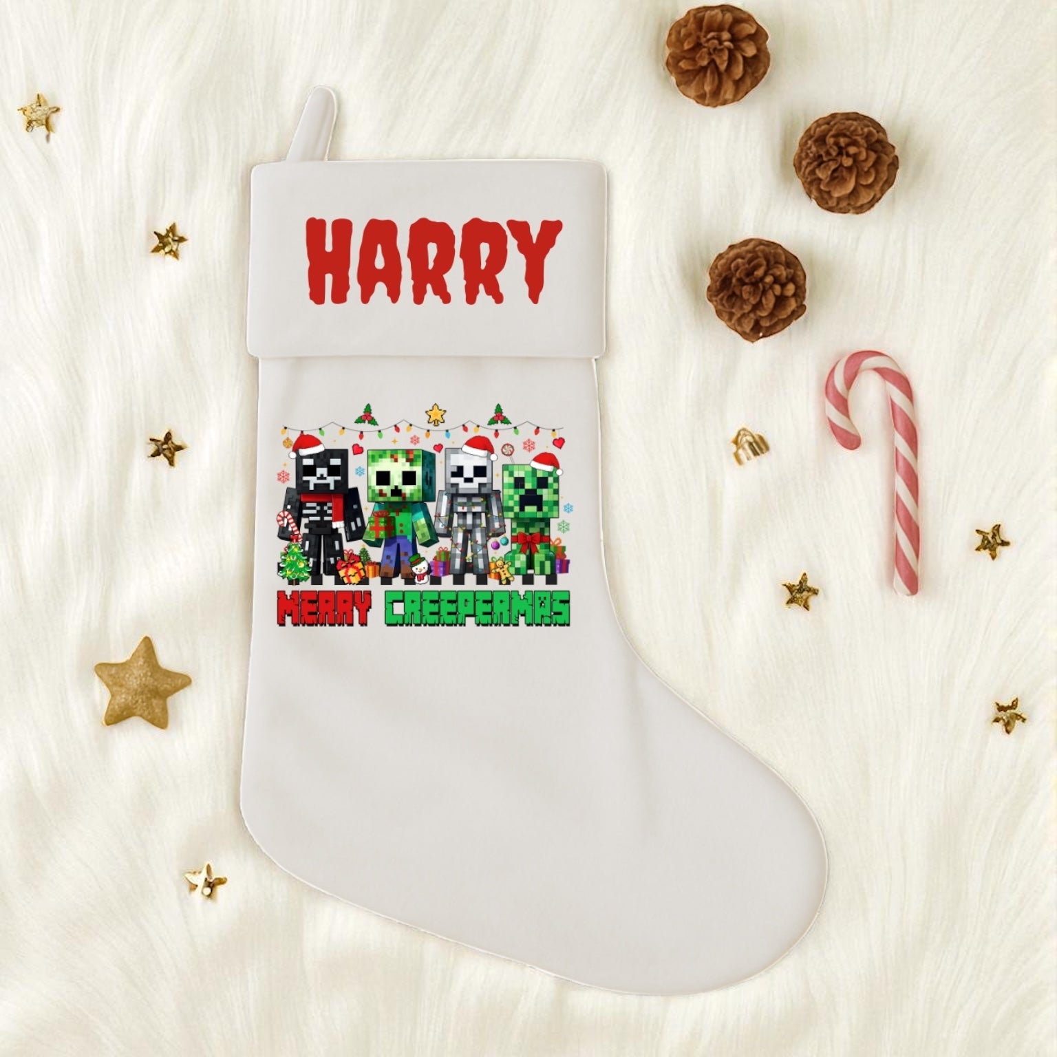 Merry creepermas stocking