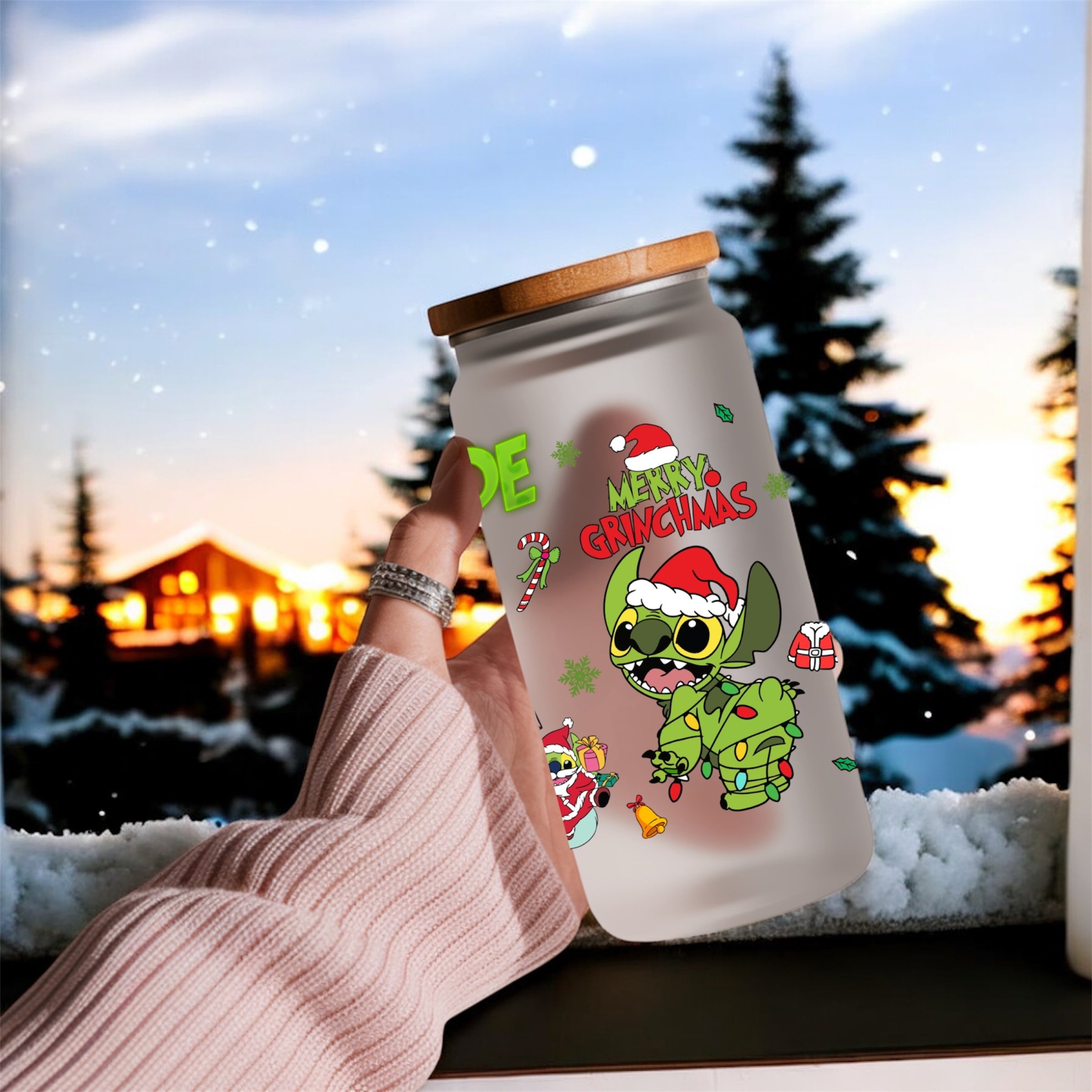 G mode on Christmas 16oz Libby can