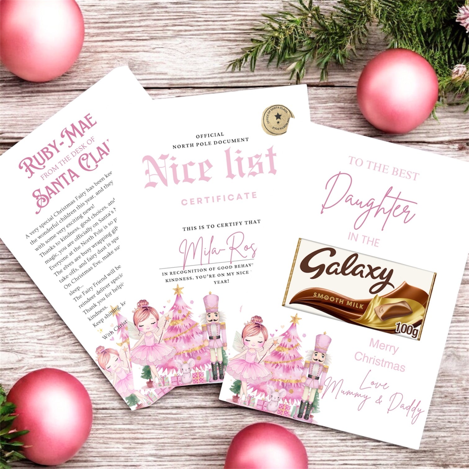 Fairy and friends certificate set