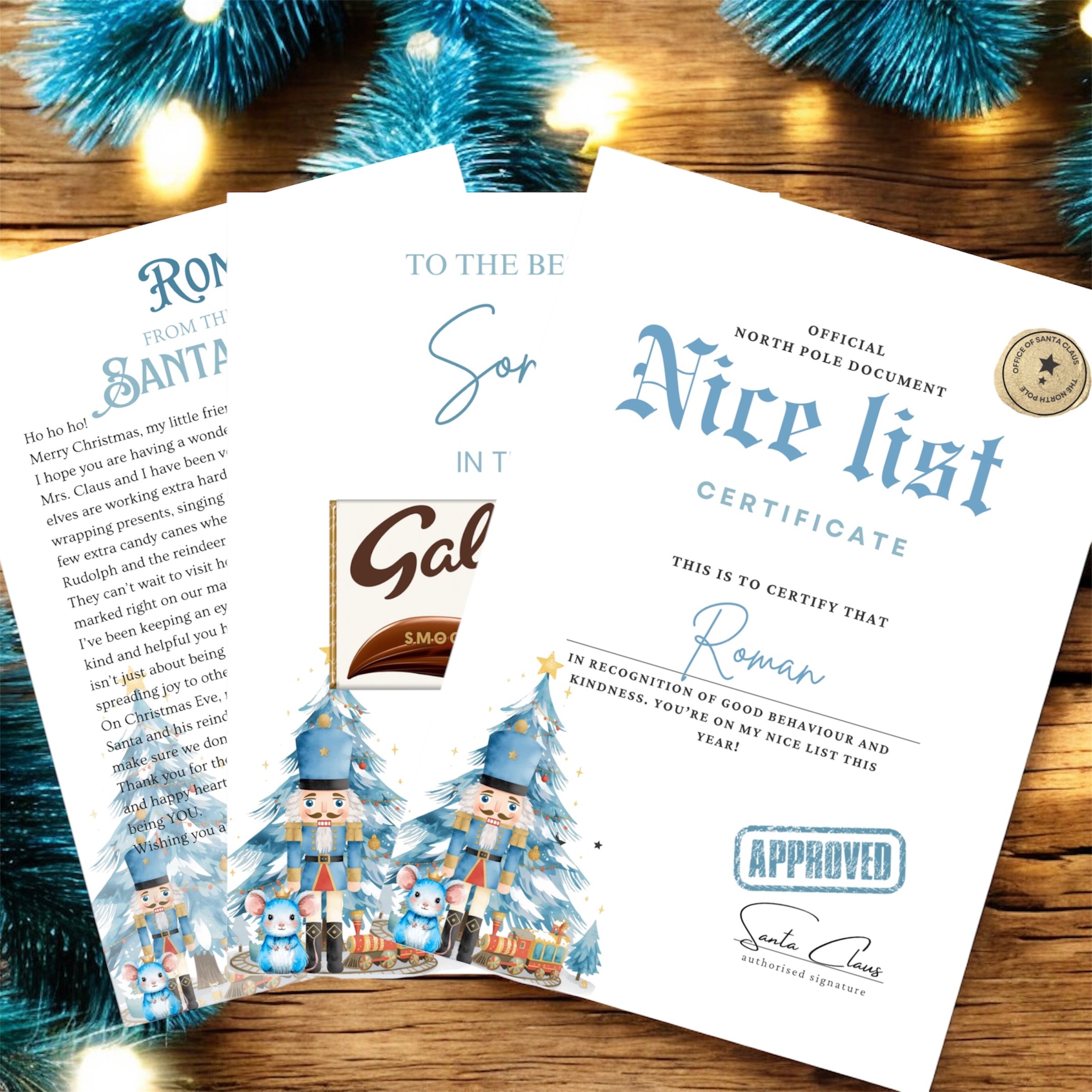 Nutcracker and friends certificate set