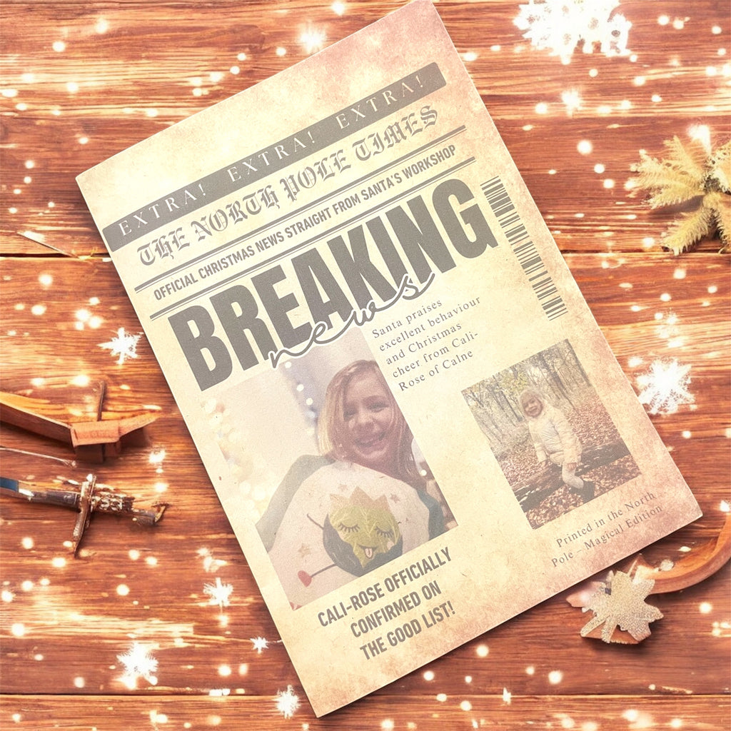 North Pole personalised newspaper