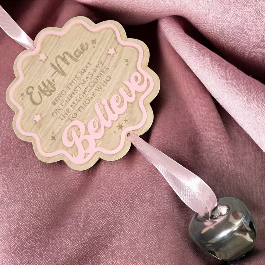 CHRISTMAS BELL OAK PLAQUE