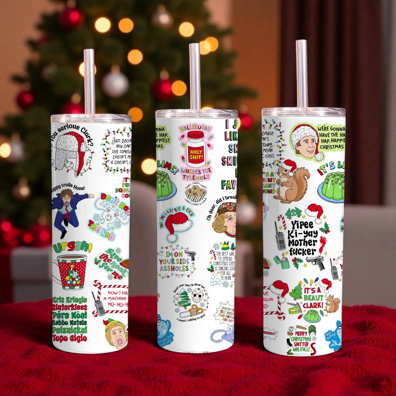 Christmas movie quote tumbler 20oz