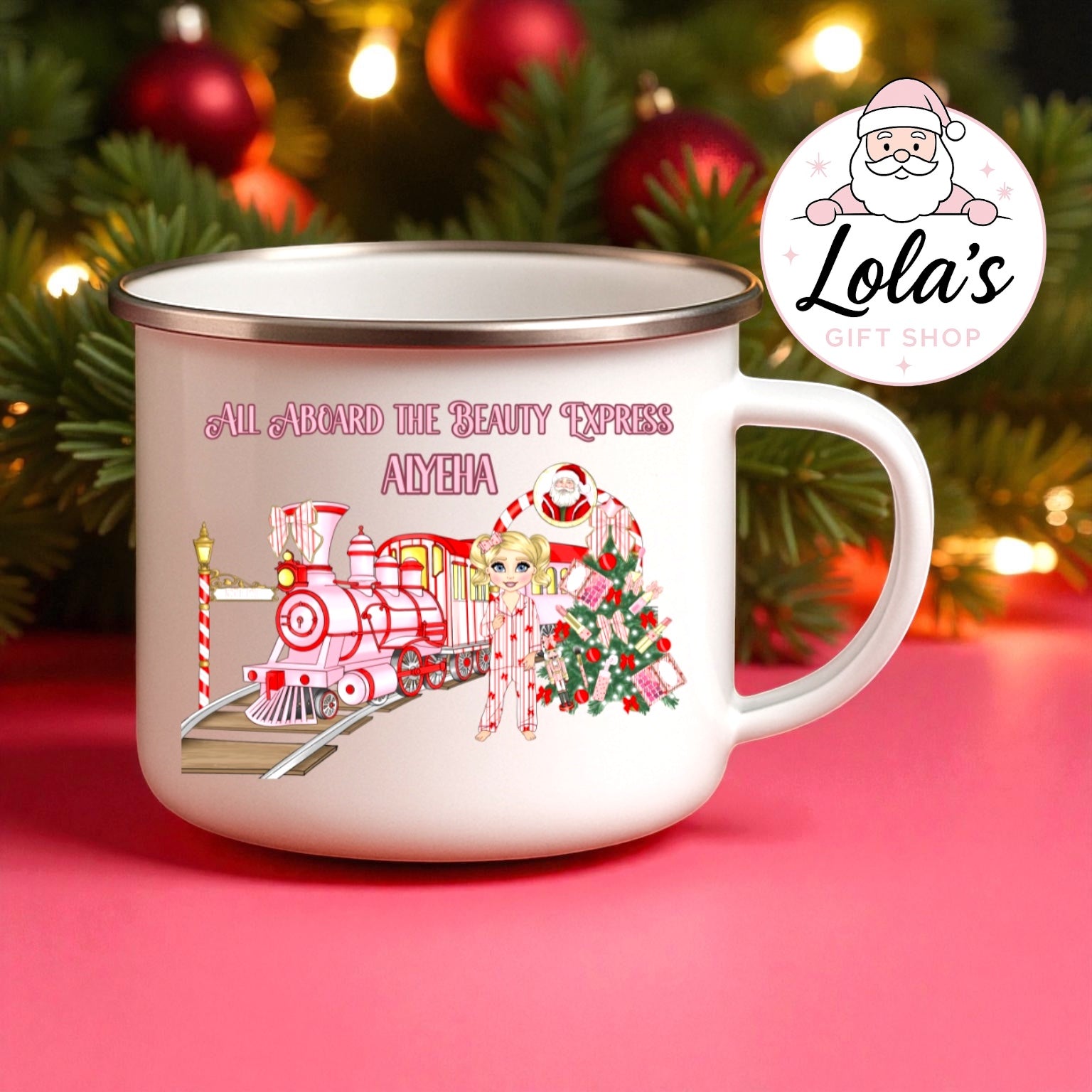 Personalised 6oz beauty express stainless steel mug