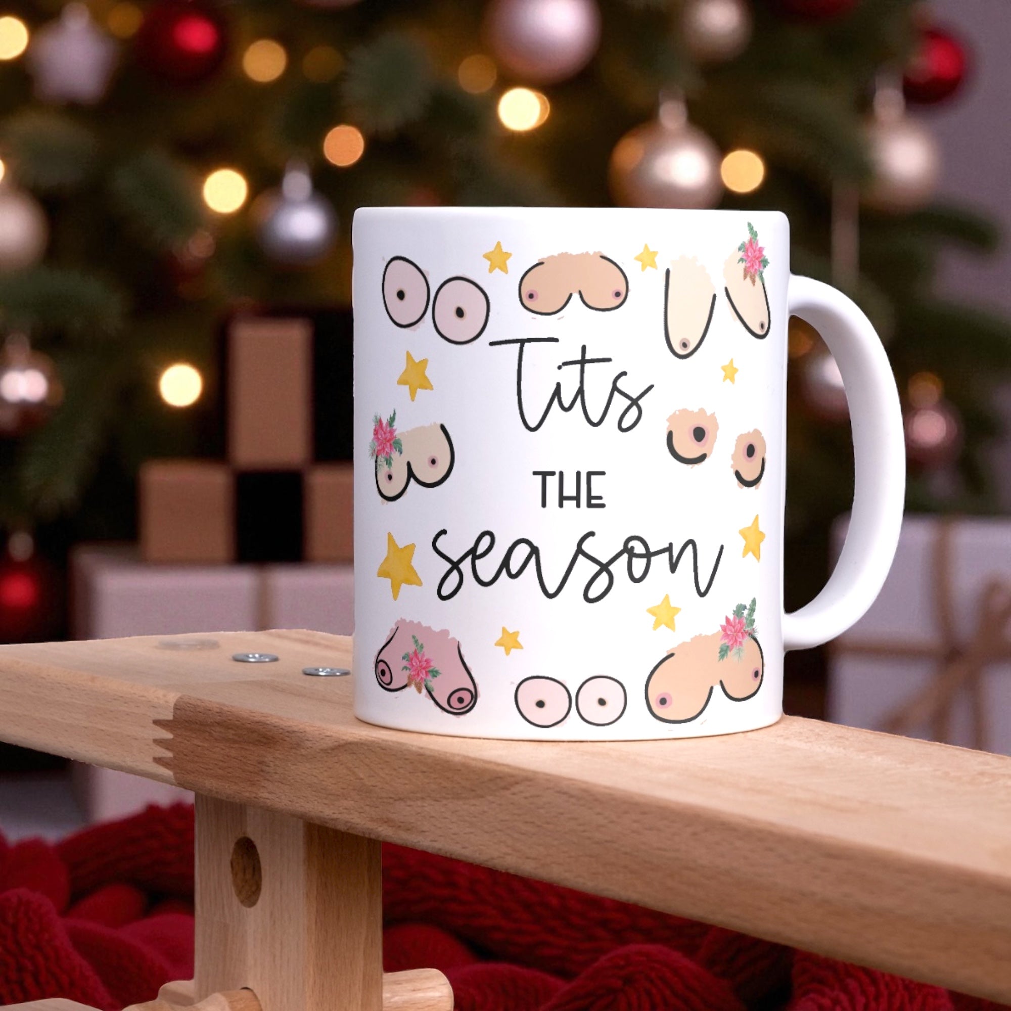 Tits the season christmas mug