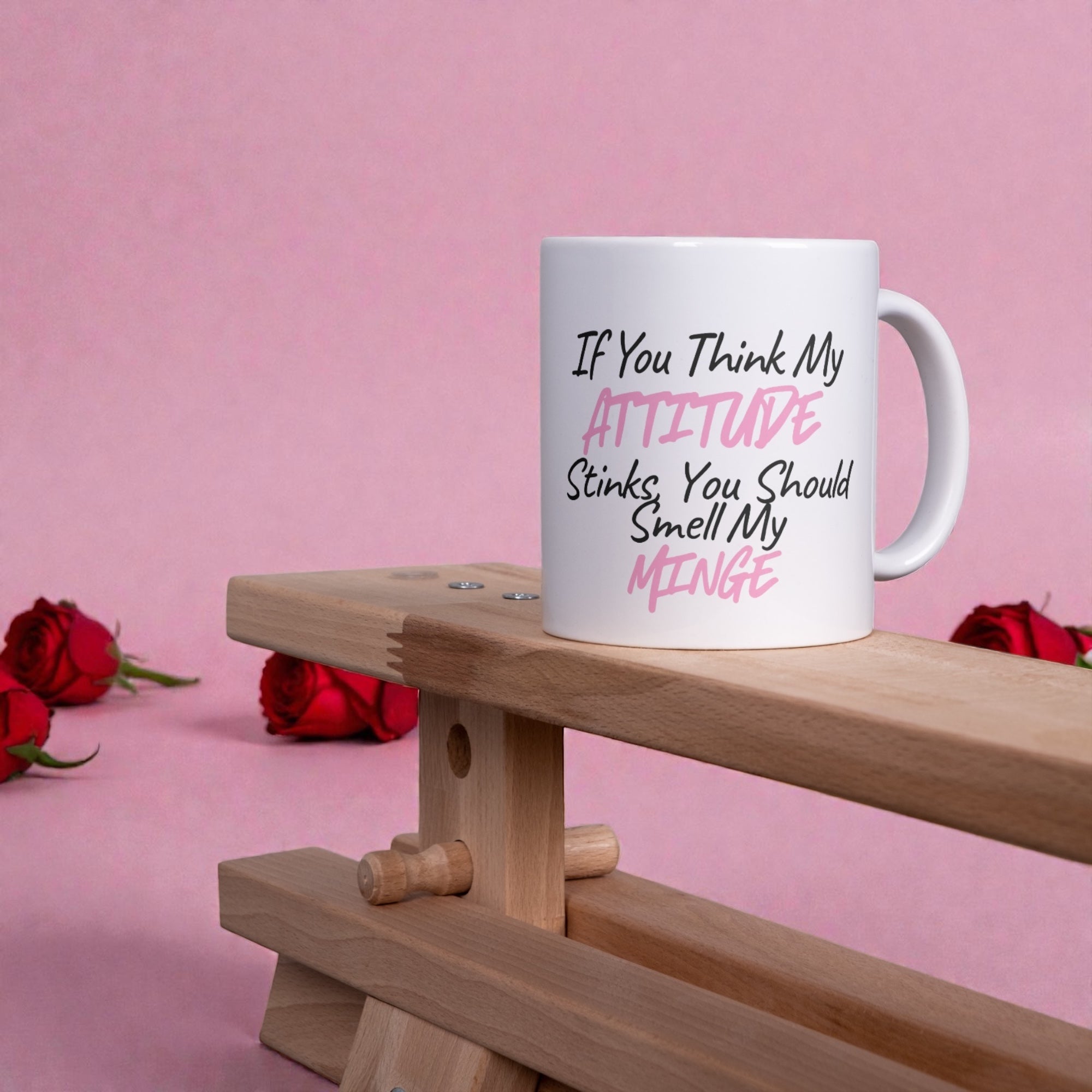 If you think my attitude stinks 11oz mug
