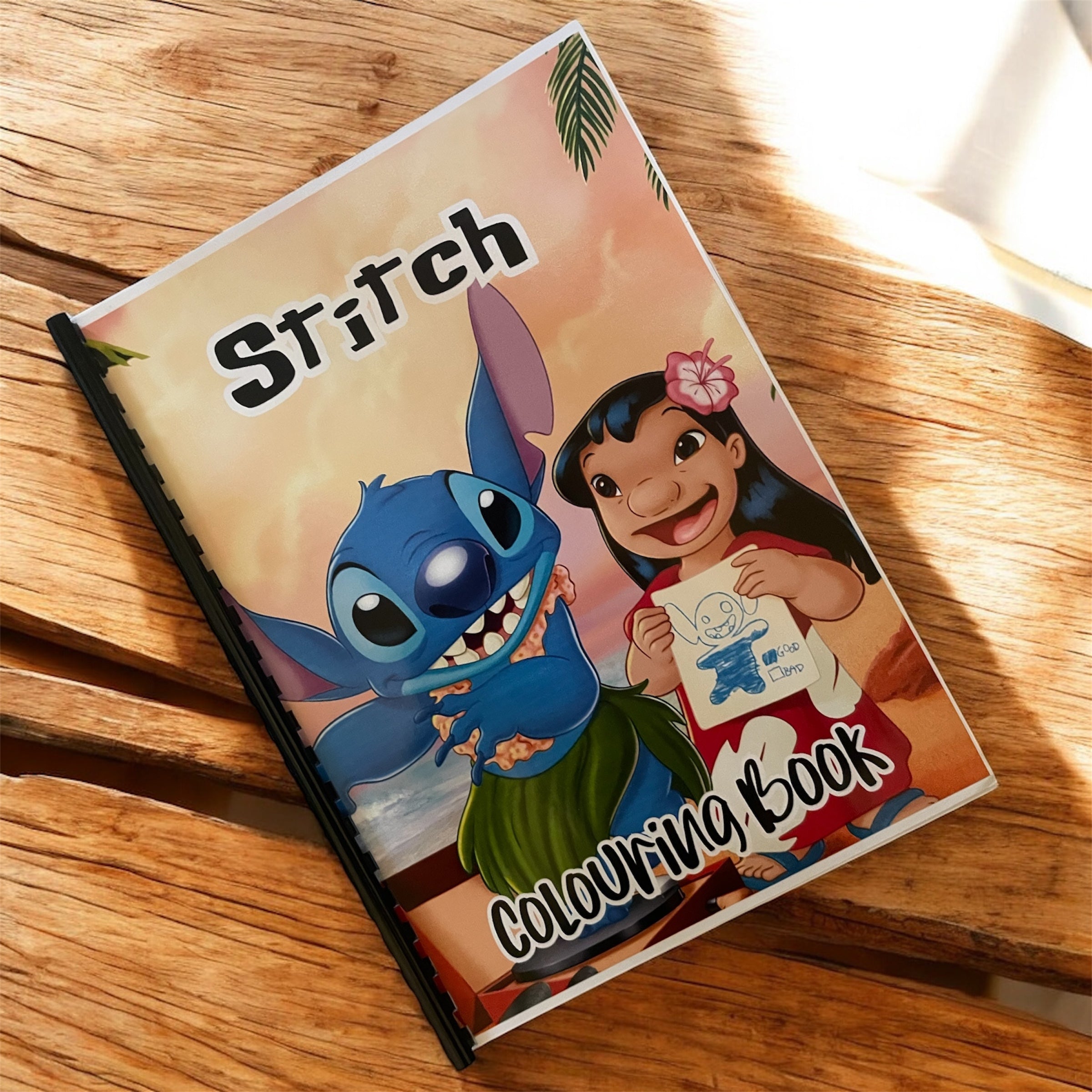 Blue alien colouring book