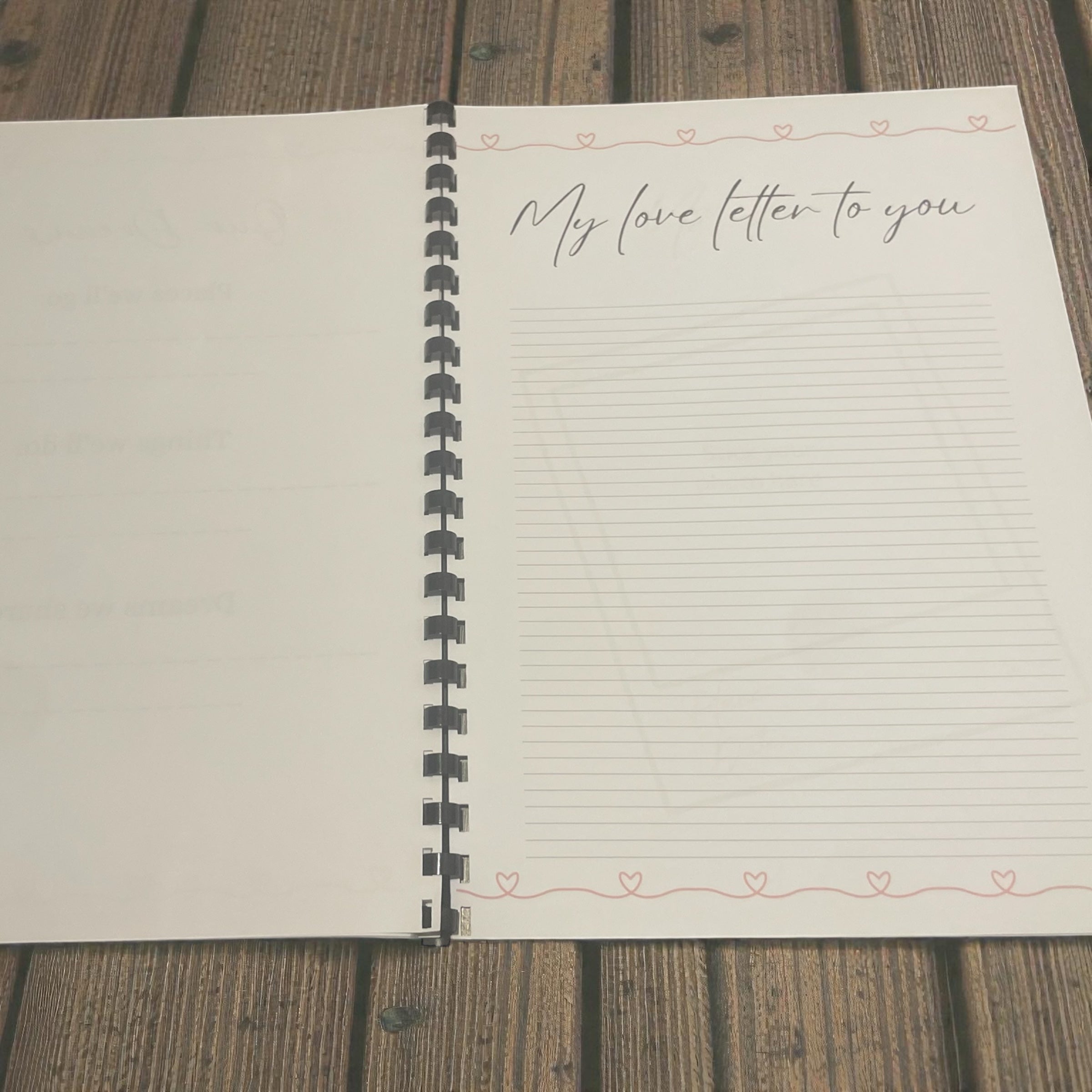 16 page love story book