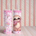 Snack sloth girlie 20oz tumbler