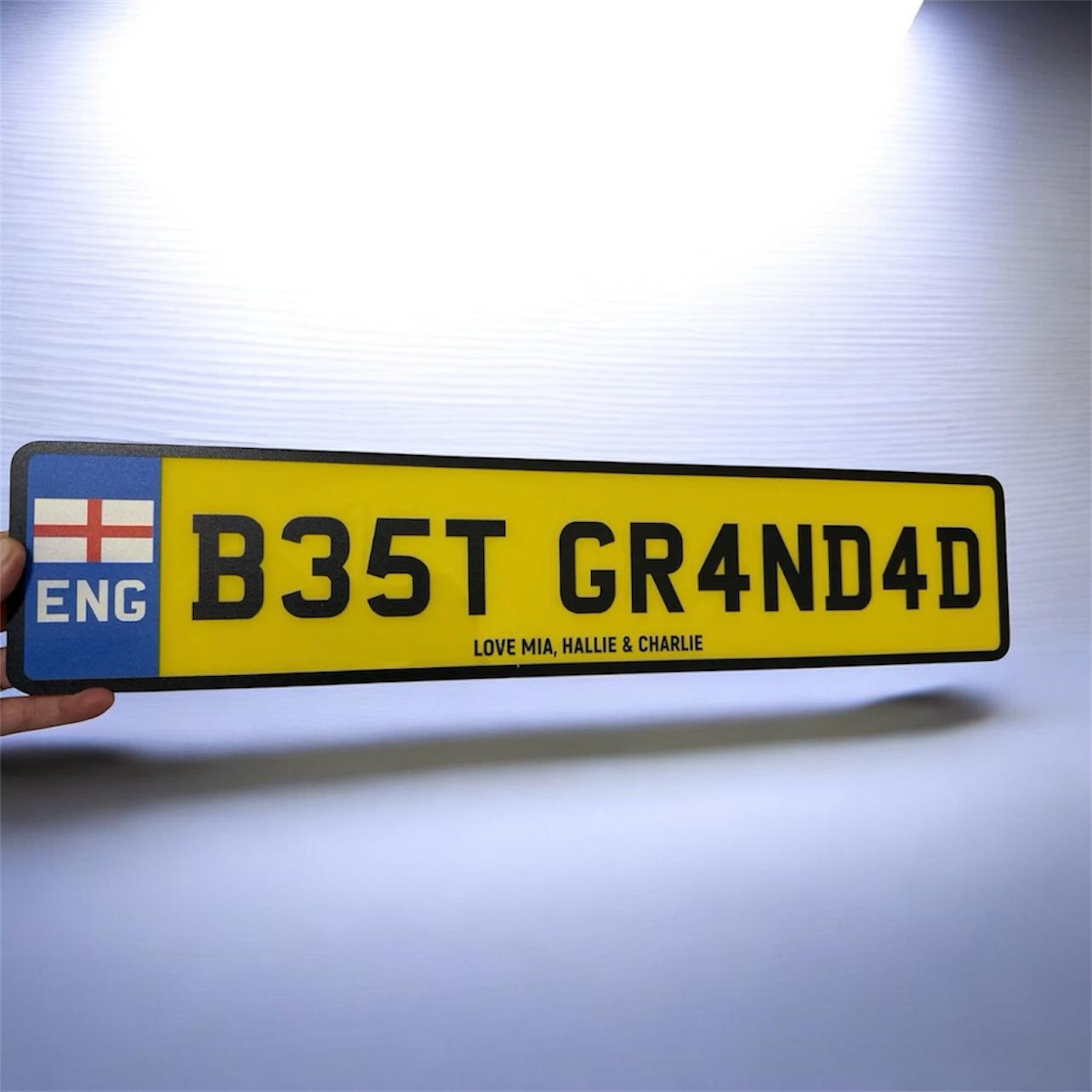 novelty number plate