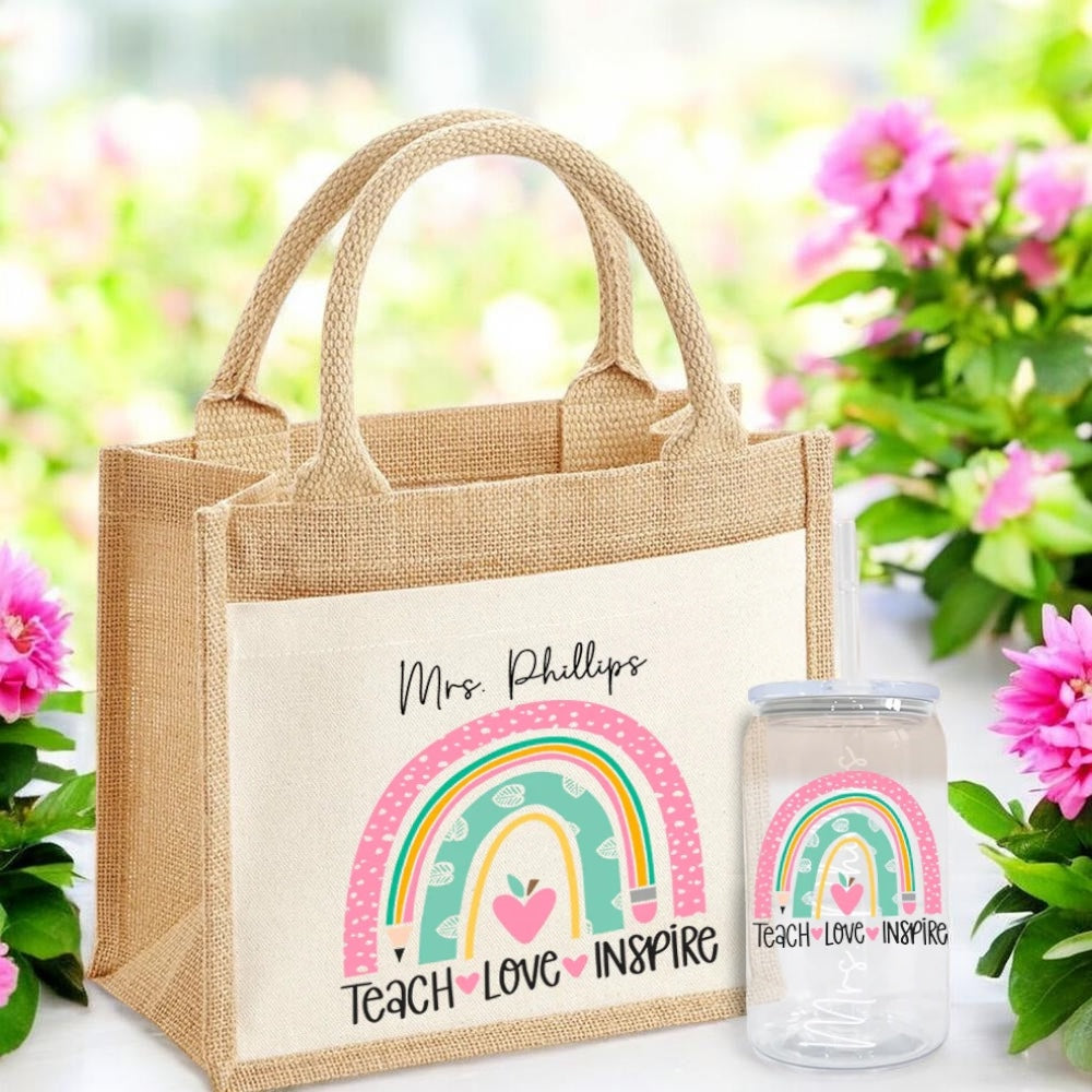 Teachers bag and plastic can set