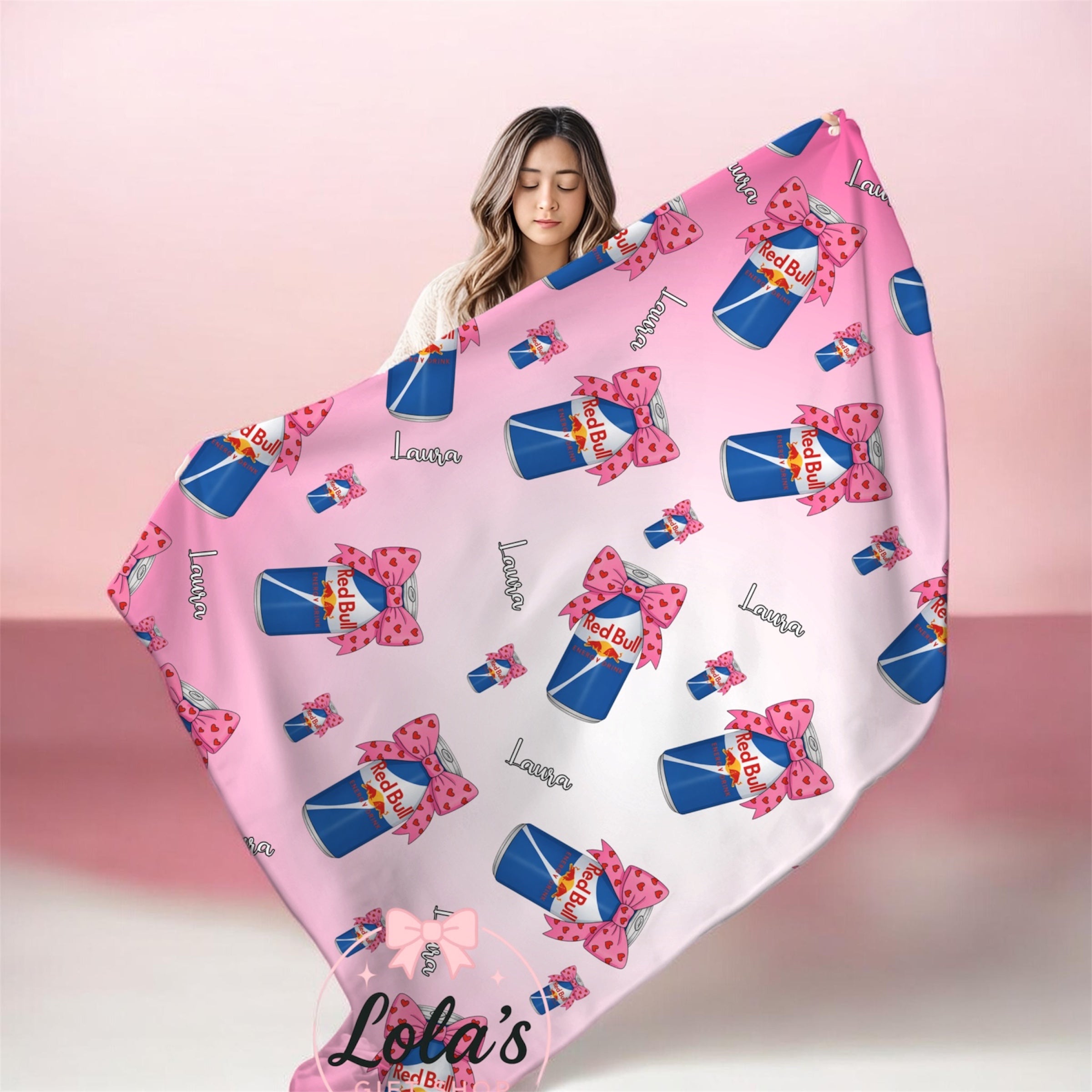 Made to order printed RB personalised blanket - 2 styles