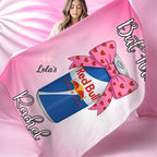 Made to order printed RB personalised blanket - 2 styles