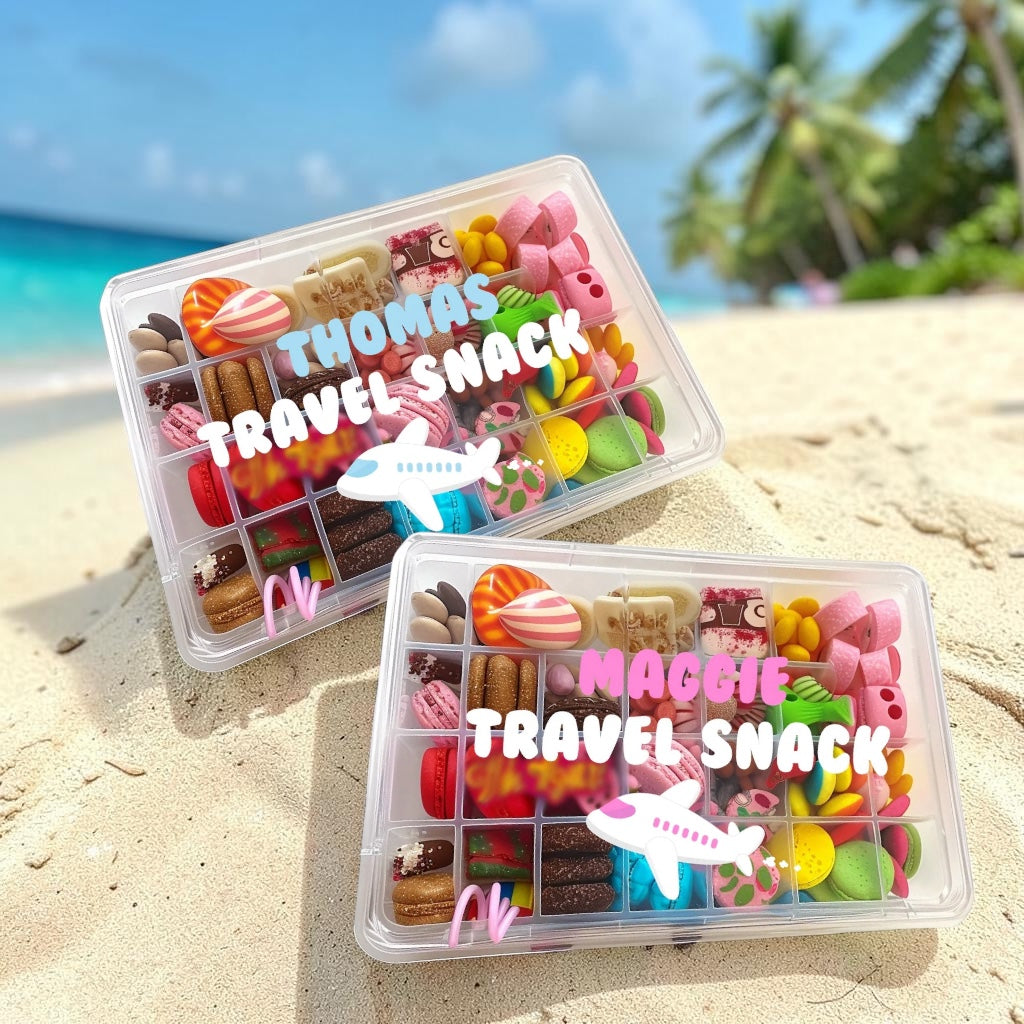 18 compartment travel snack trays