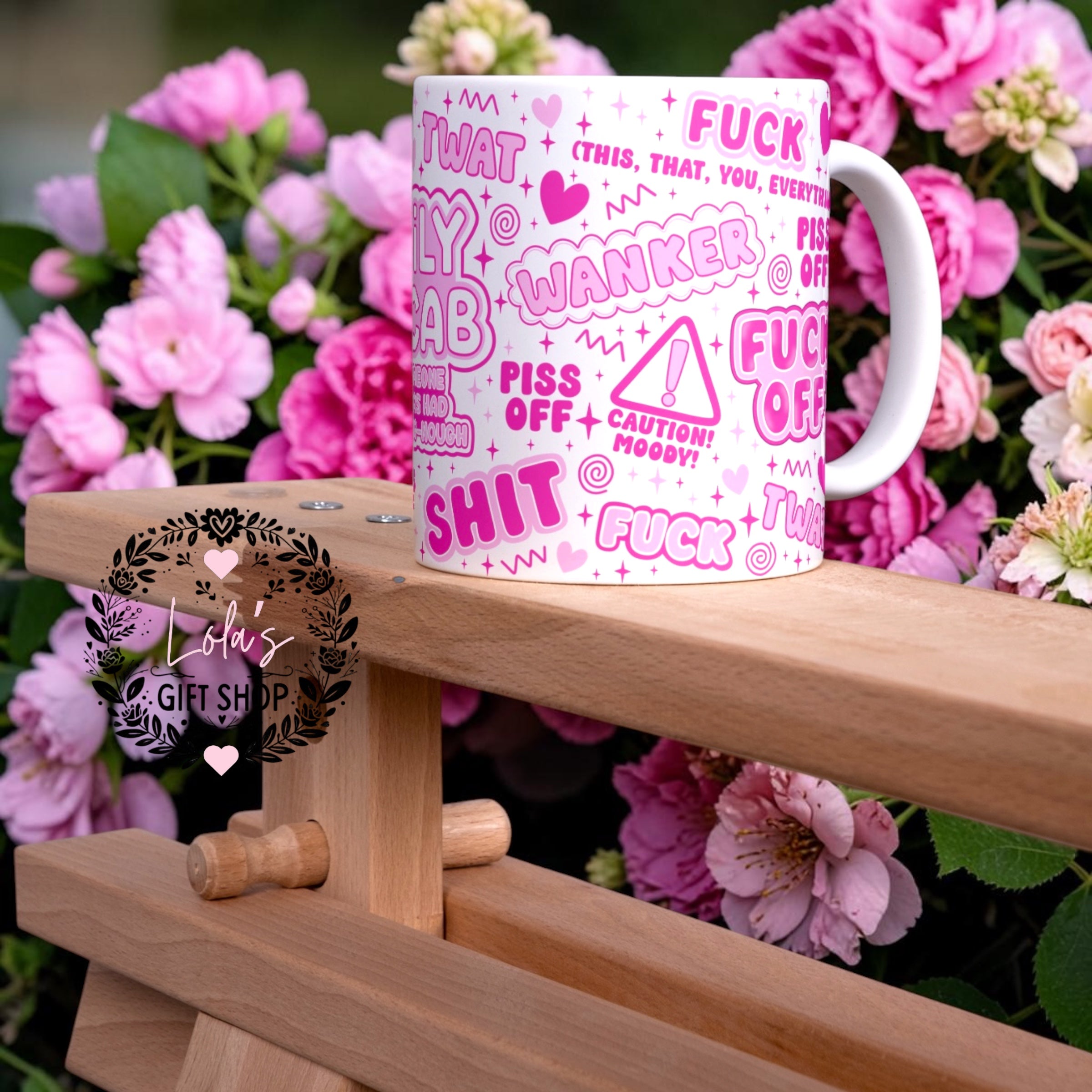 Daily vocab 11oz mug pink