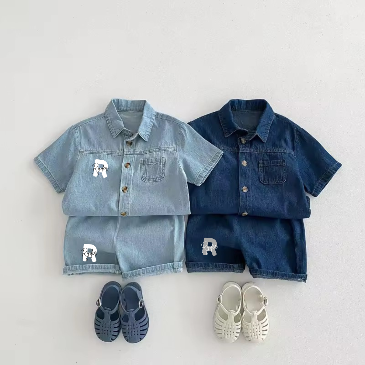 Denim style personalised sets