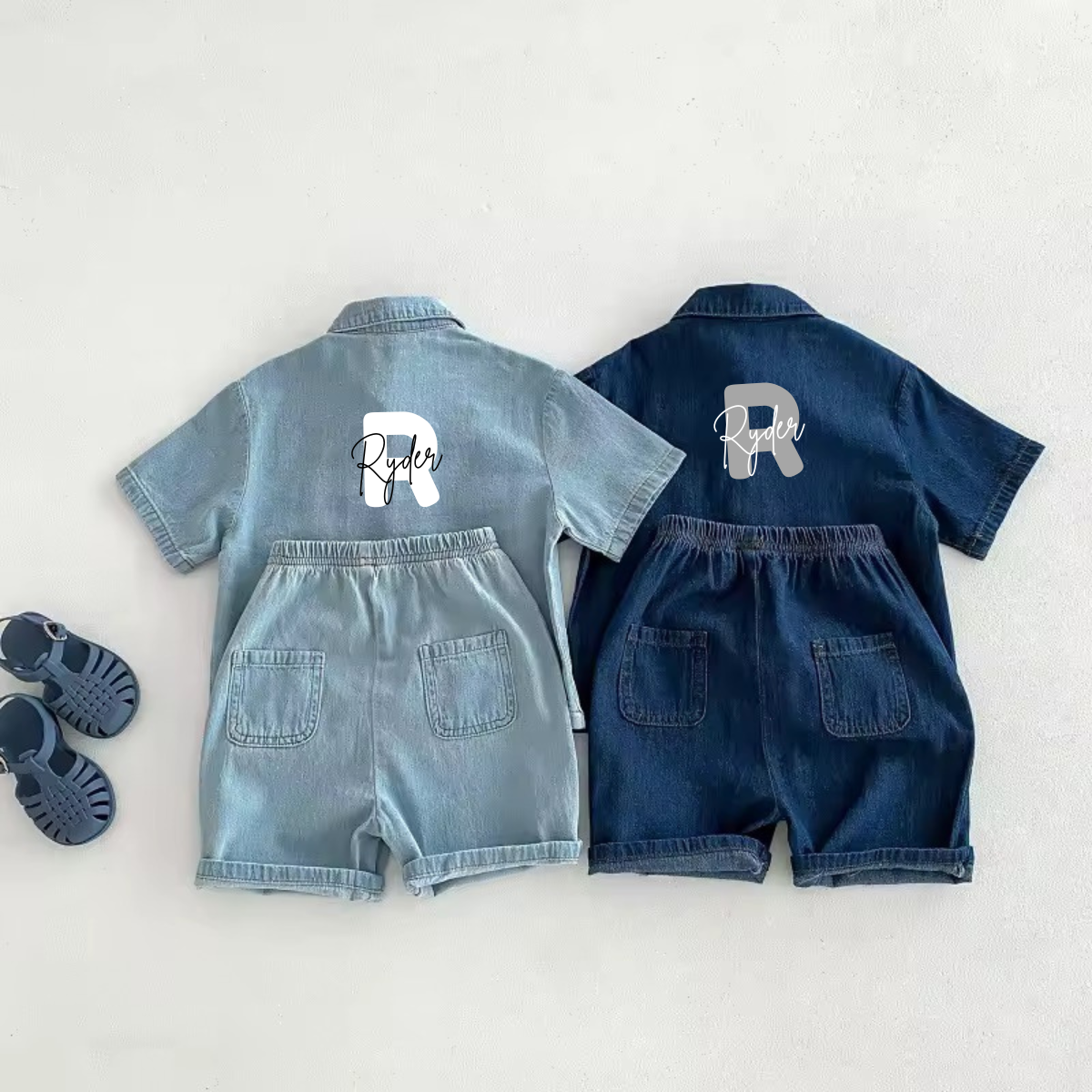 Denim style personalised sets
