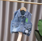 Personalised denim waist coat