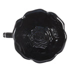 Black Rose Teacup and Saucer