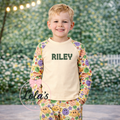 Supplier stock clearance off white smiley pjs personalised