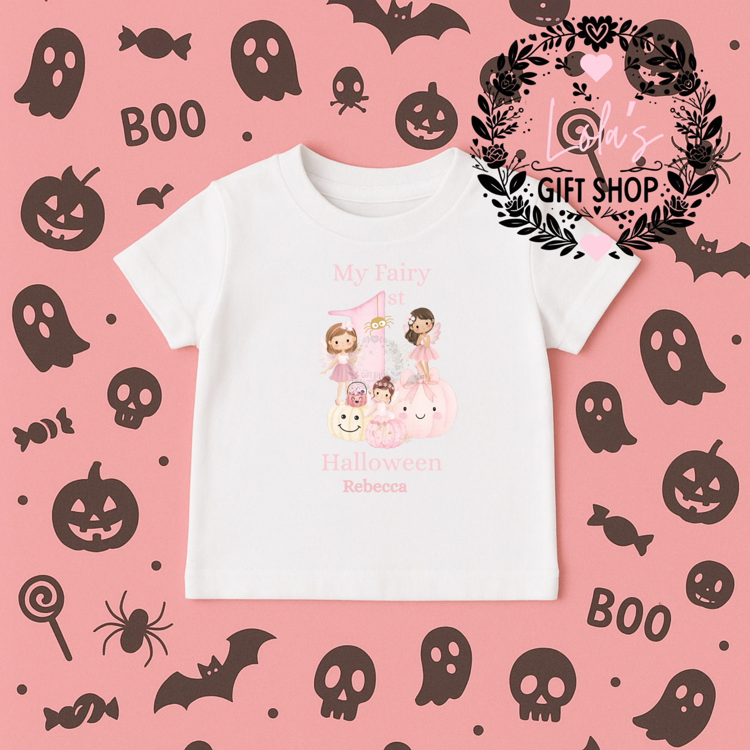 My fairy first Halloween personalised infant tshirt