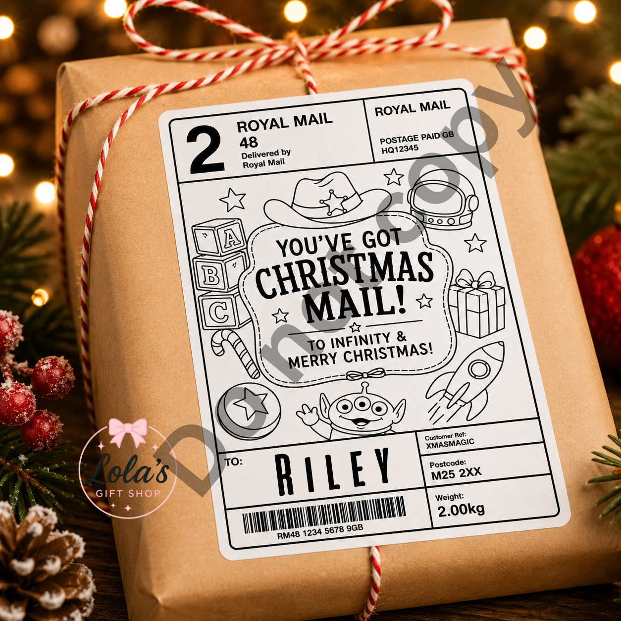 Toys Christmas present labels