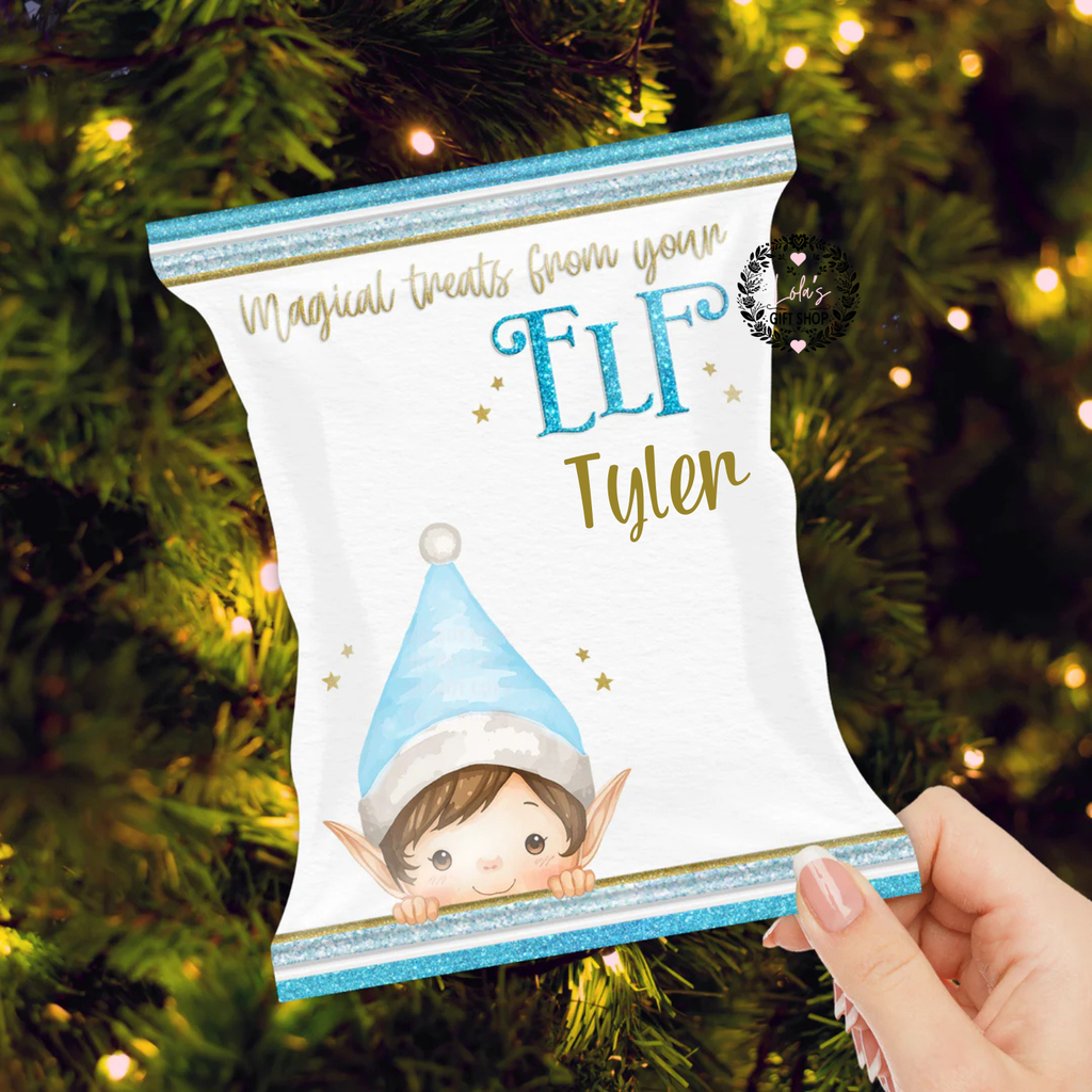 New style filled elf treats packet