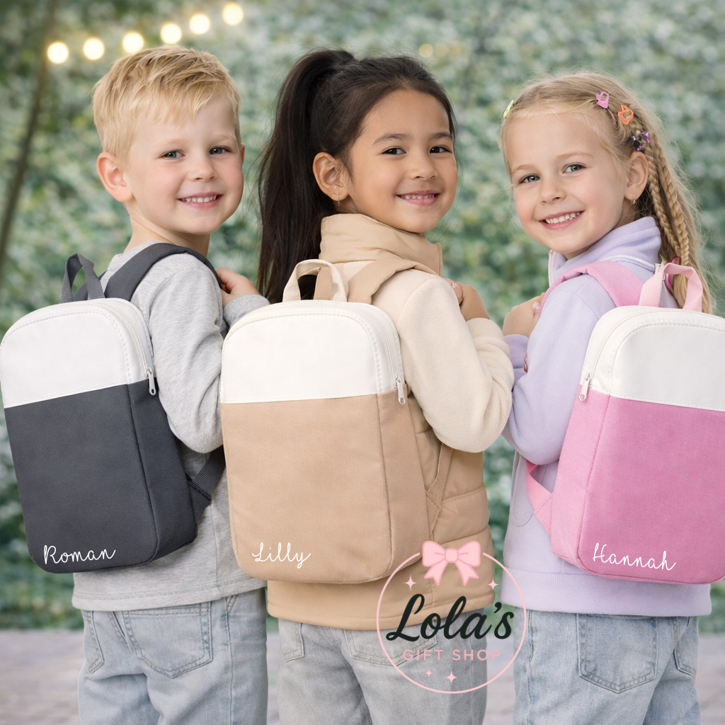 Mini personalised backpacks