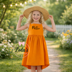 Cotton personalised strappy dresses