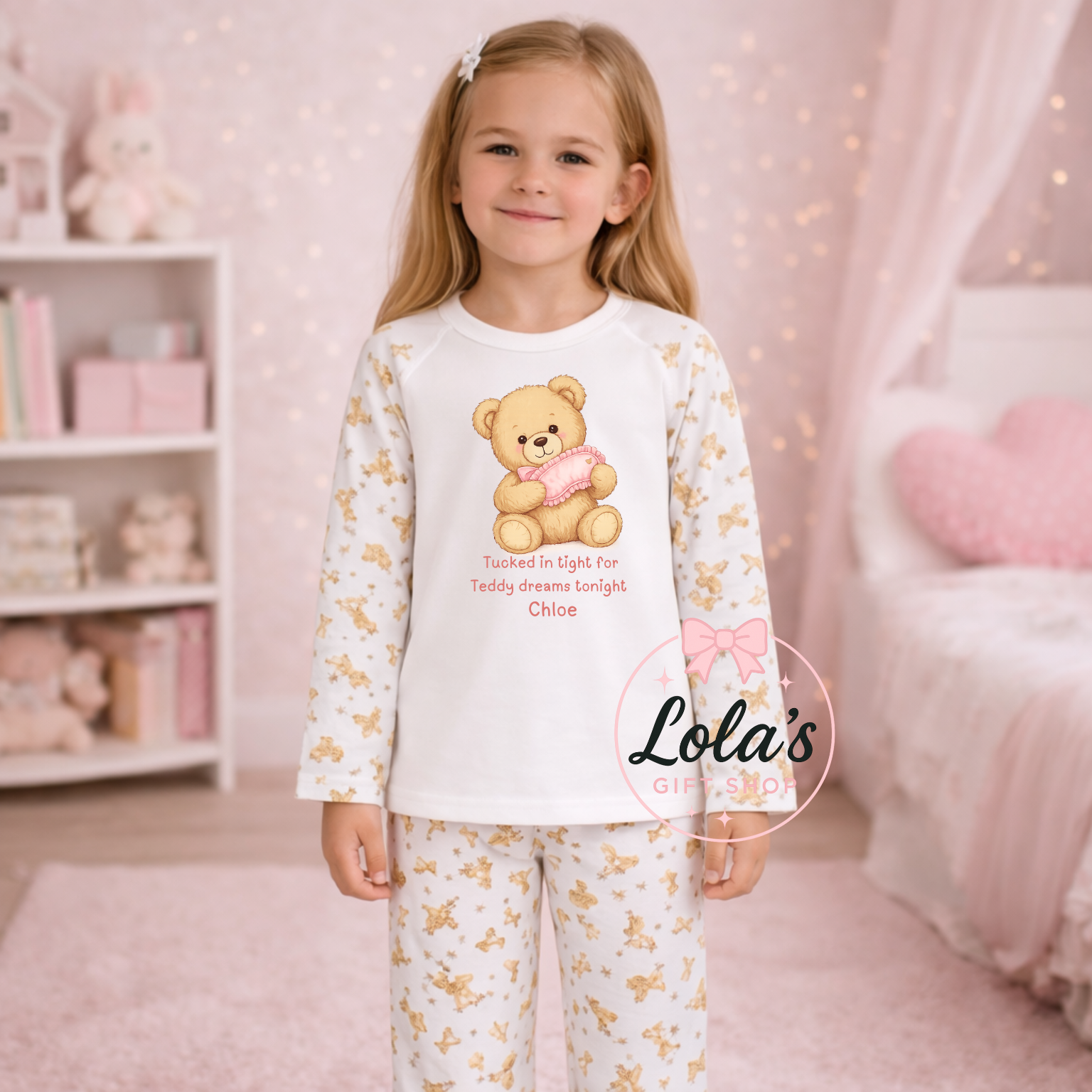 Teddy dreams personalised pyjama’s