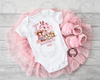 Yeehaw birthday girl vest/baby grow