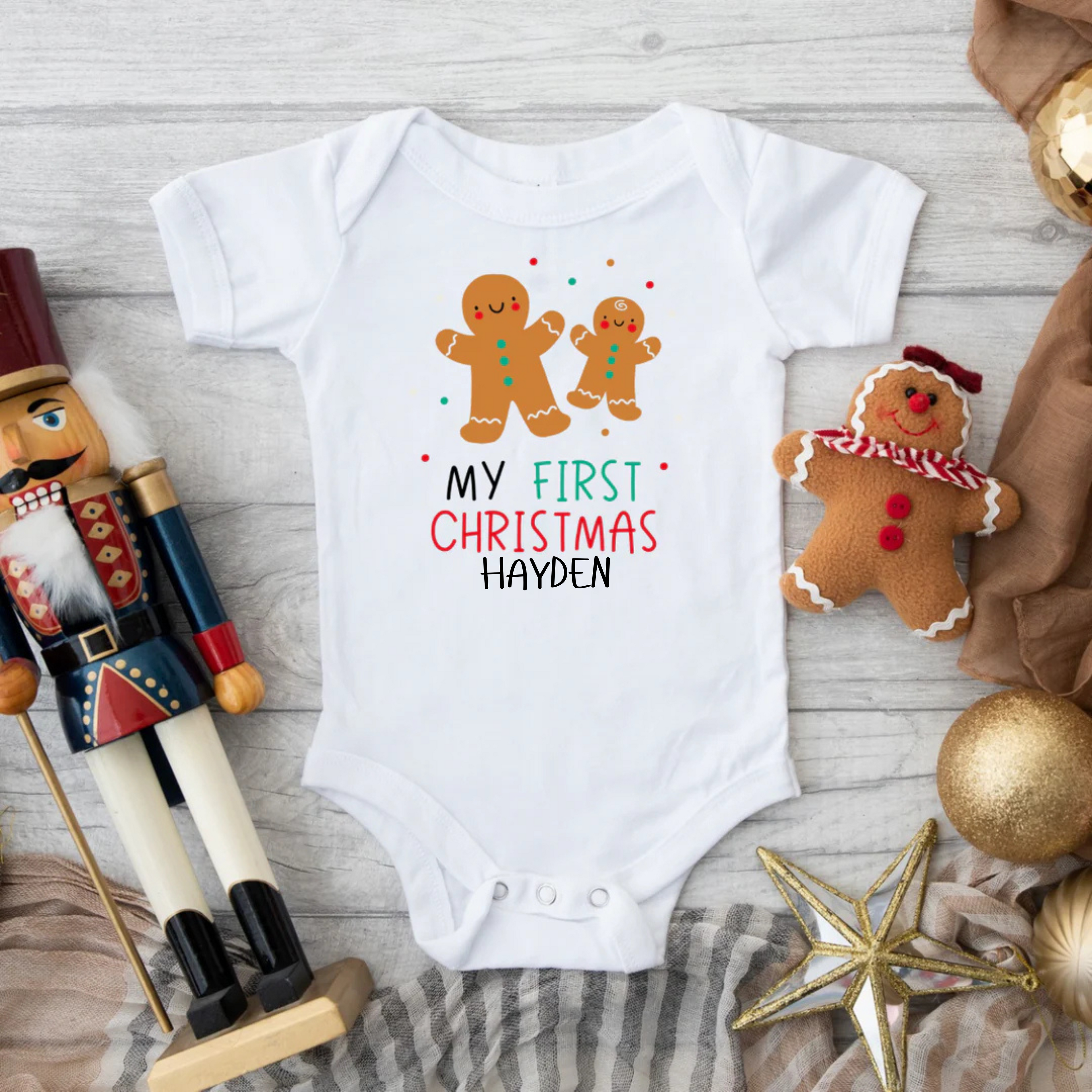 My first Christmas baby vest