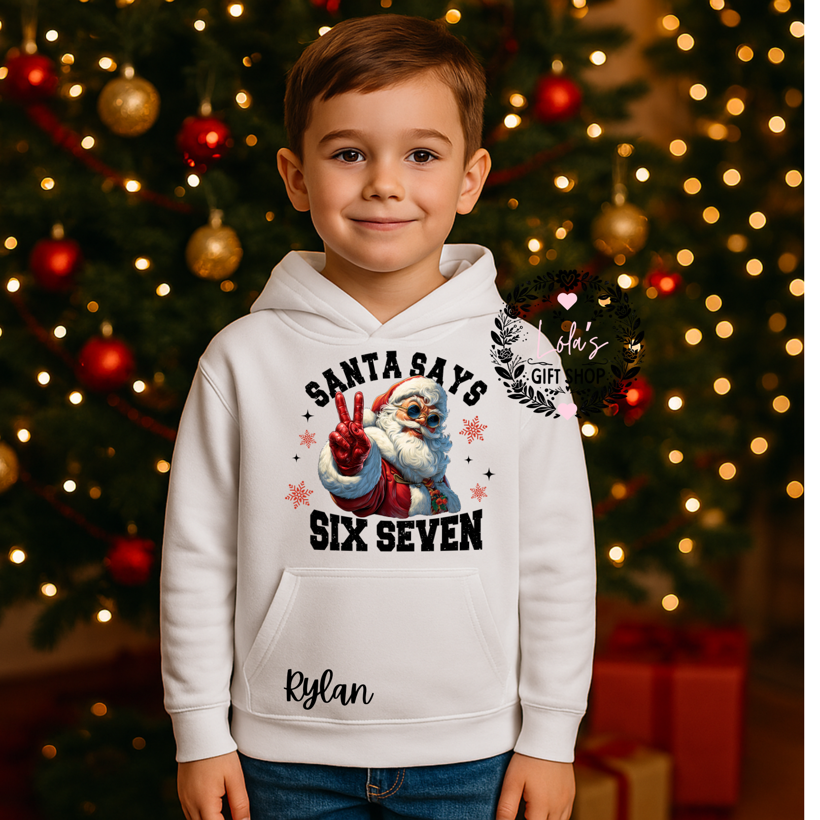 Santa 67 hoodie personalised