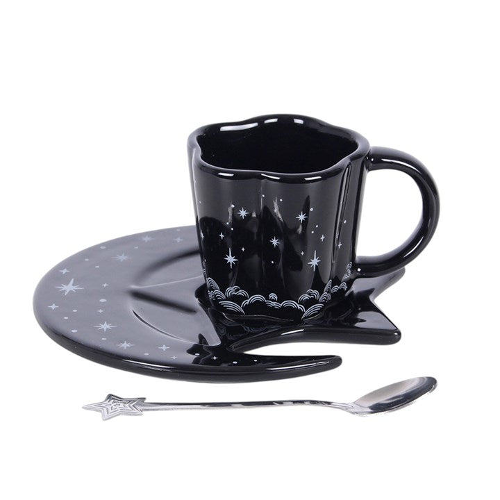 Spellbound Sky Espresso Cup, Saucer and Spoon Set