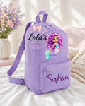 Personalised mermaid backpack