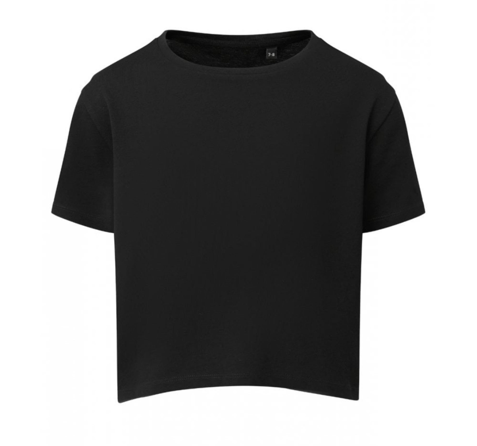 Cropped personalised boxy tshirt