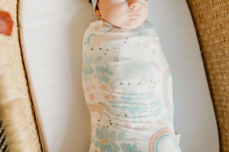 Copper Pearl Knitted Swaddle Blanket Whimsy