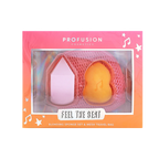 IT'S A VIBE | FEEL THE BEAT 3PC BLENDING SPONGE & BAG SET