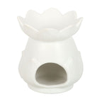 White Lotus Flower Oil Burner