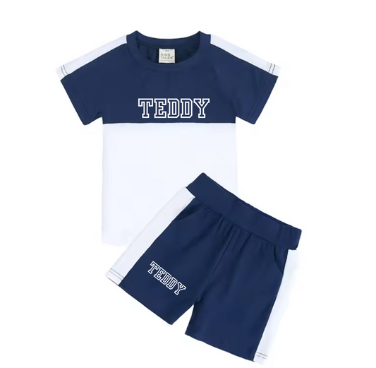 Personalised short varsity sets