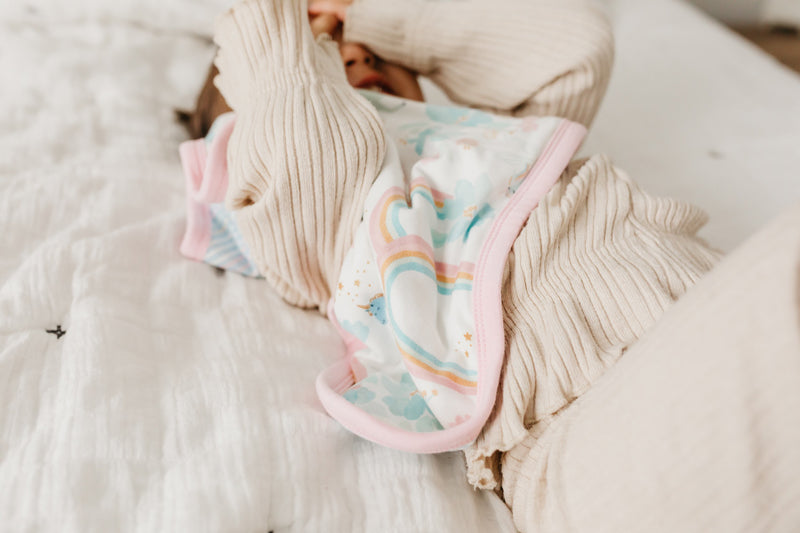 Copper Pearl Lovey 3 Layer Comfort Blanket Whimsy 2Pk