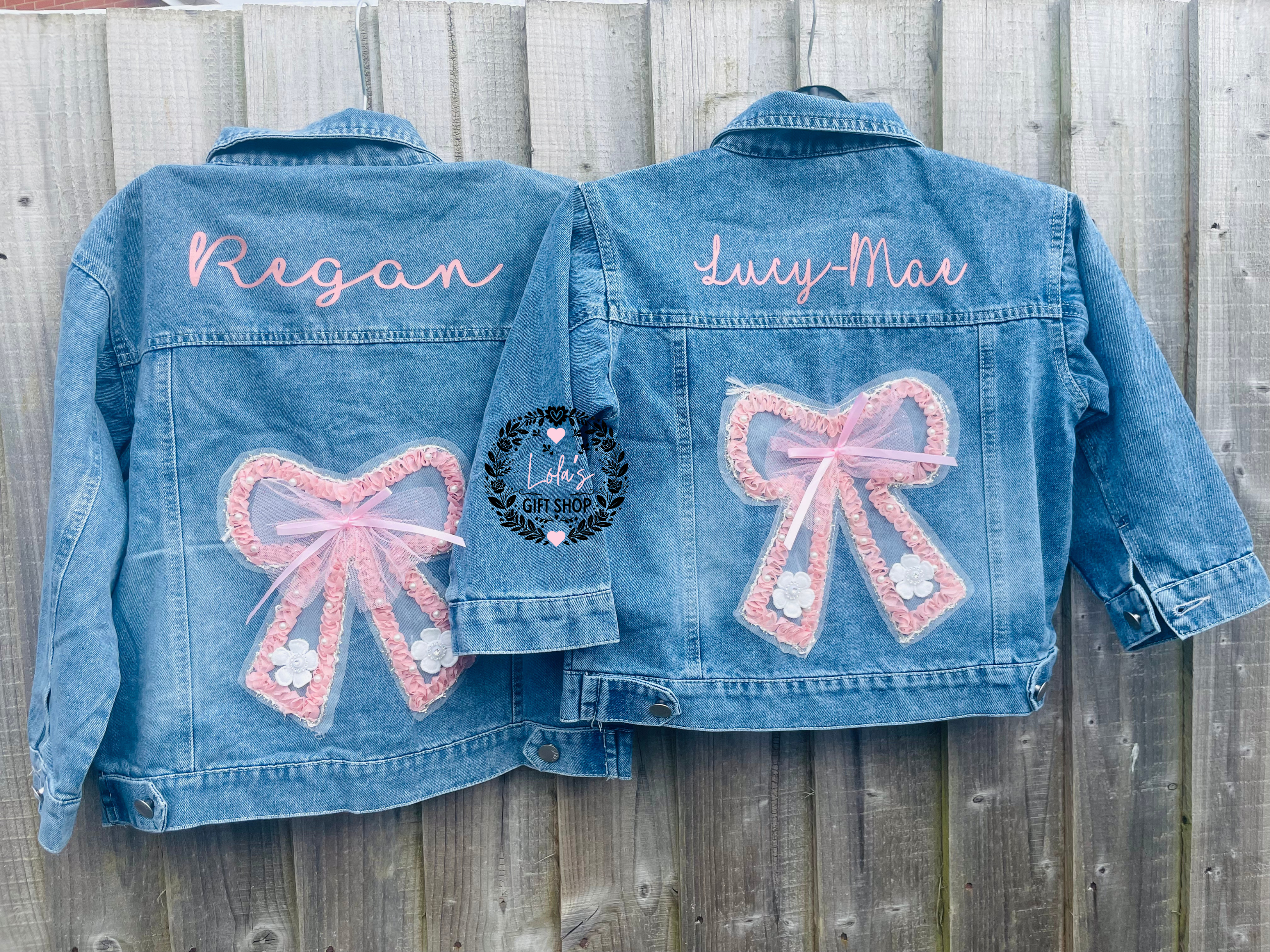 Personalised bow style jacket