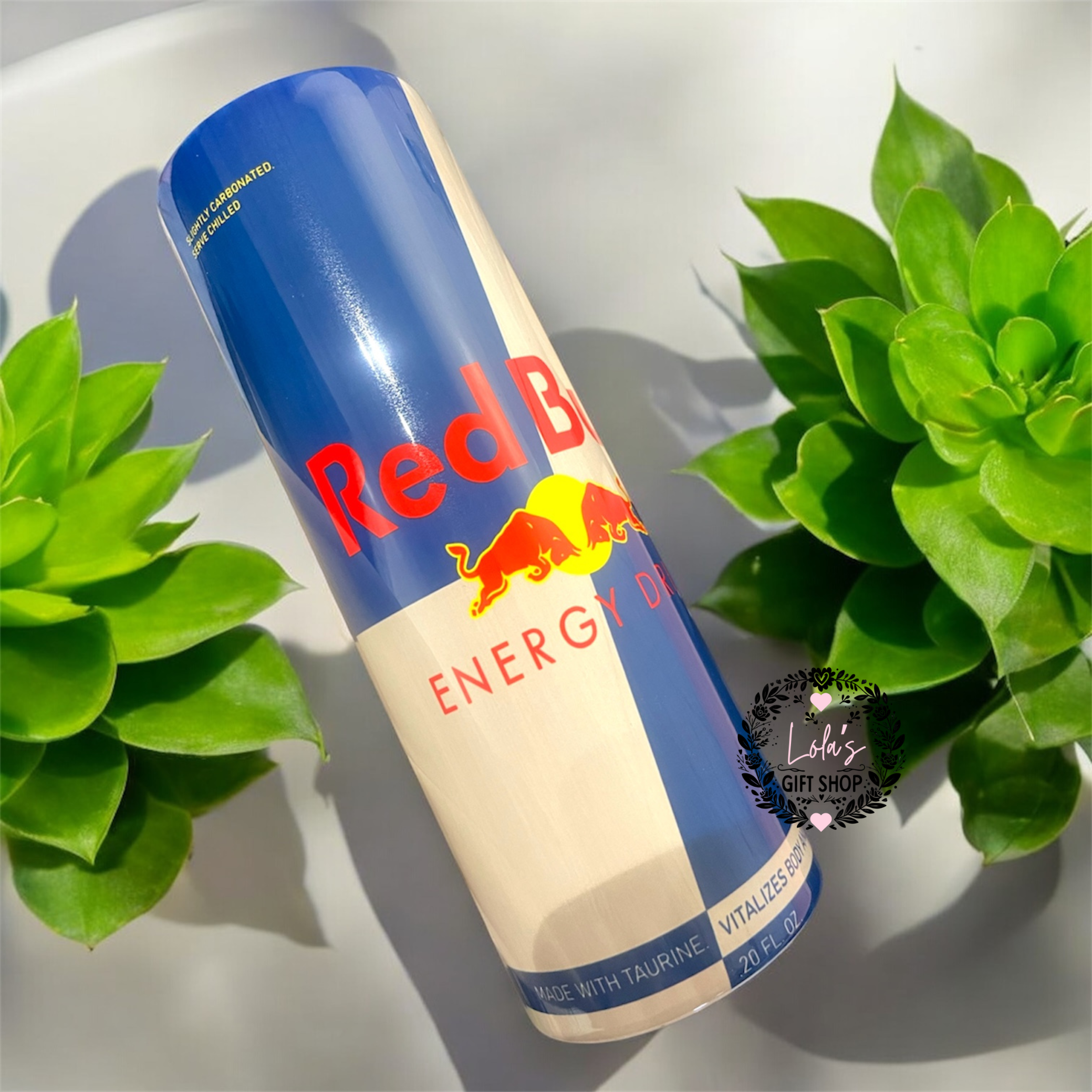 20oz bull energy drink tumbler