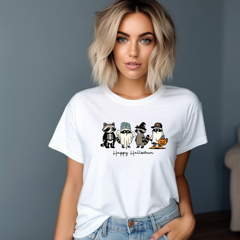 Raccoon Halloween Tshirt