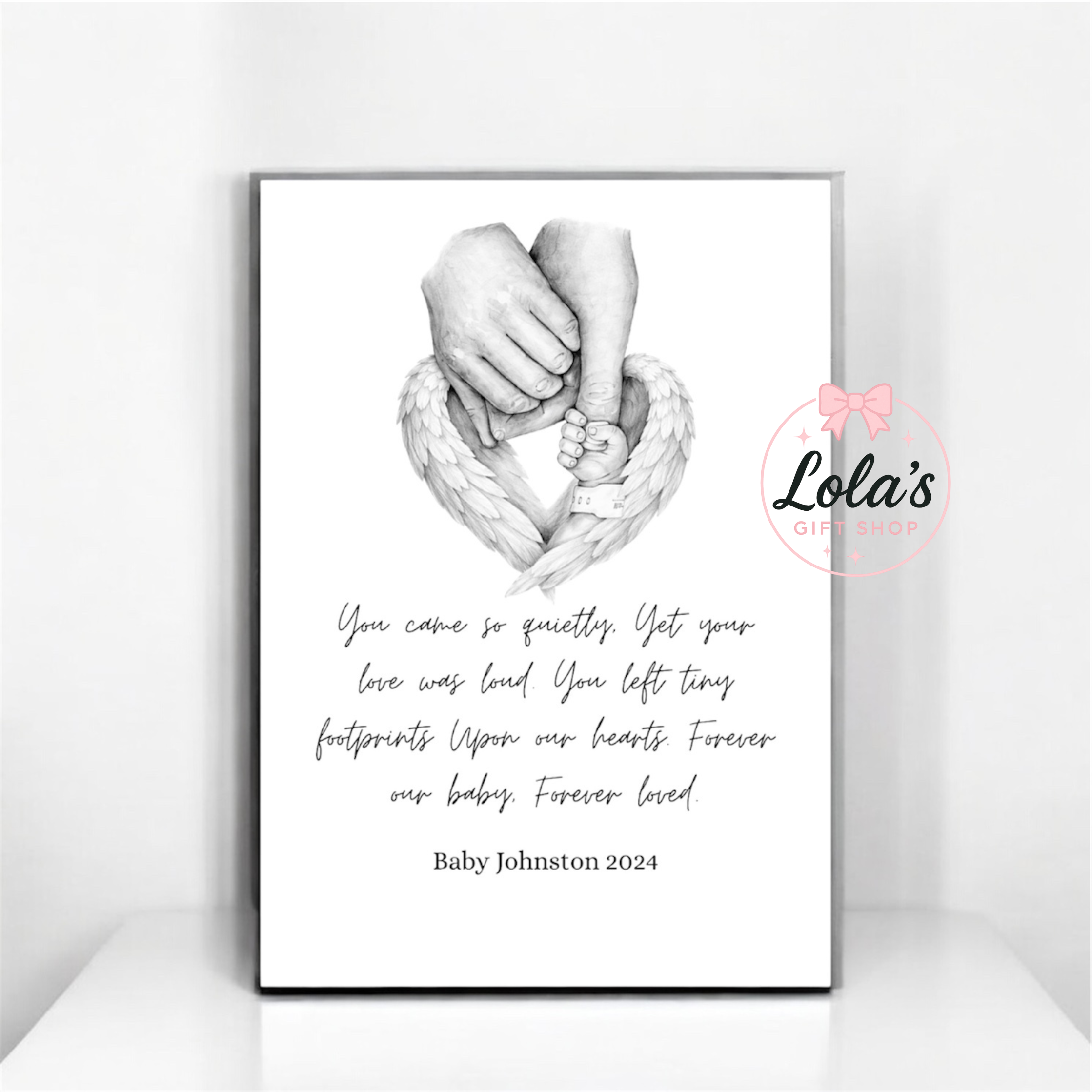 You can so quietly baby loss a4 print