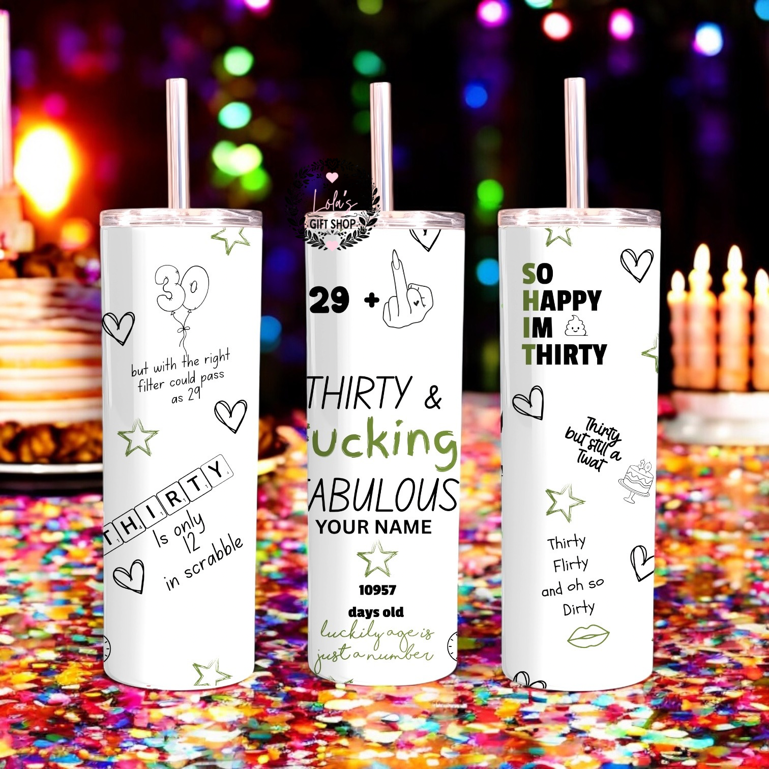 Age and f**king fabulous personalised tumbler 20oz