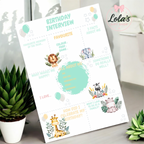 A4 birthday interview boards