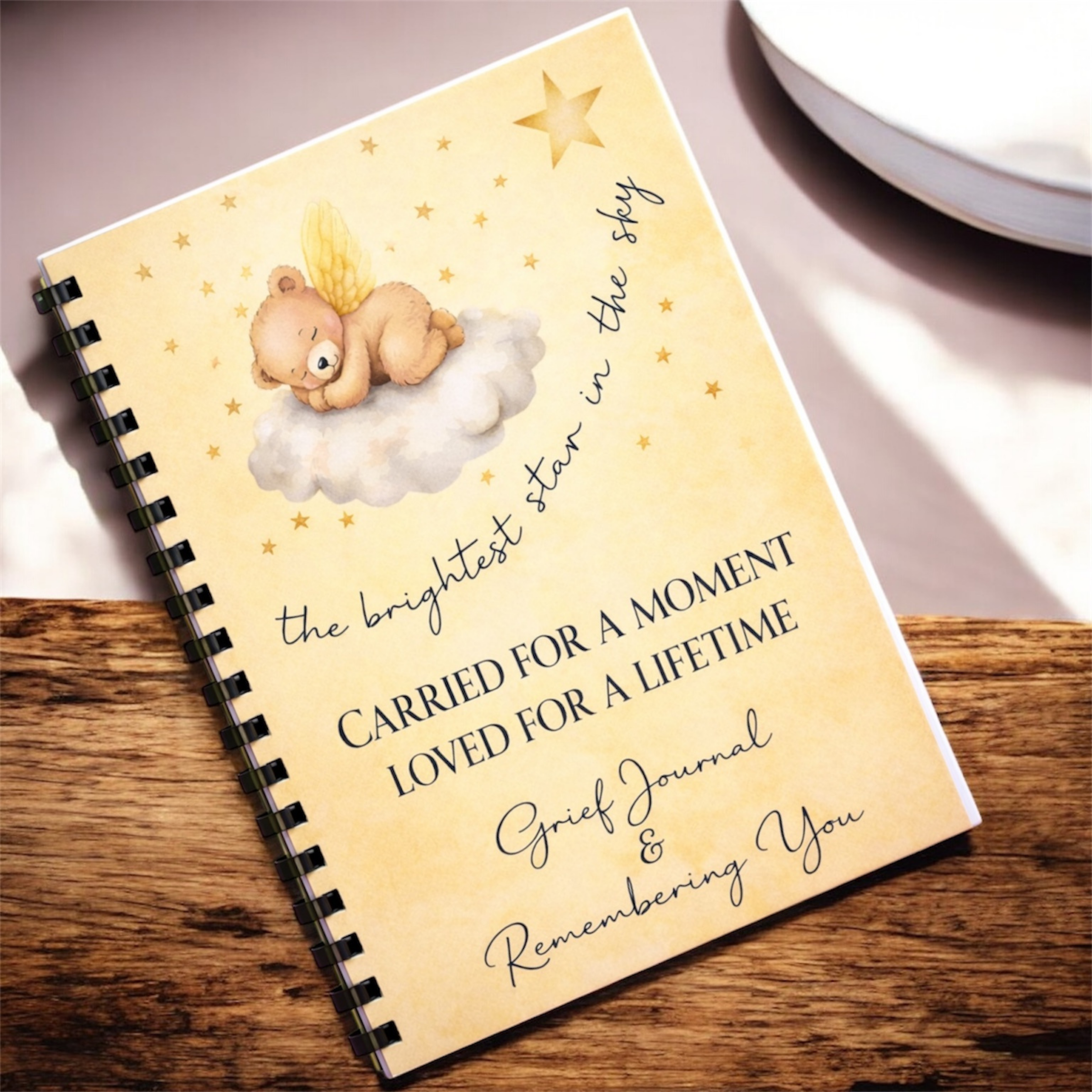 Carried for a Moment, Loved for a Lifetime Grief Journal & Remembering You